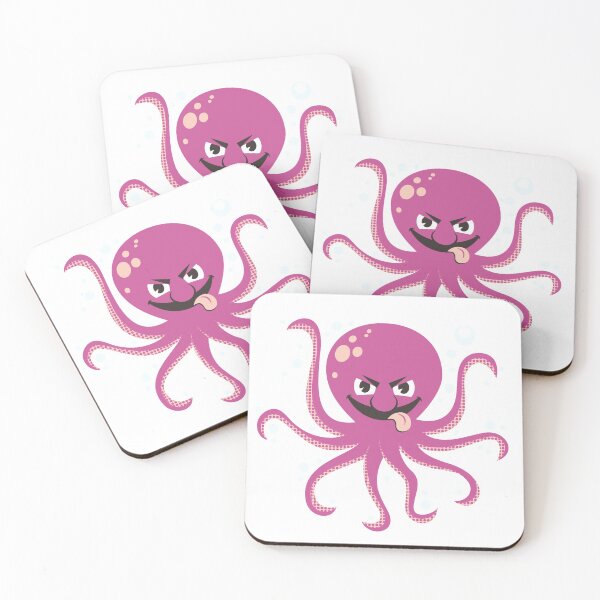Item preview, Mean Pink Octopus designed and sold by treasure-crafts.