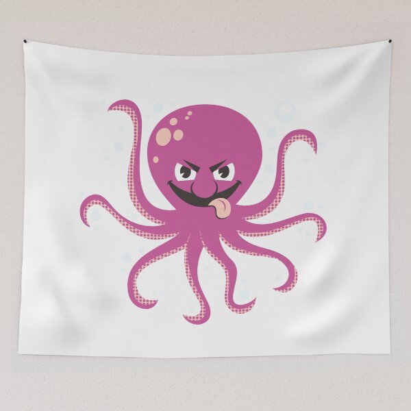 Item preview, Mean Pink Octopus designed and sold by treasure-crafts.