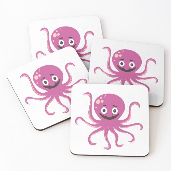Item preview, Happy Pink Octopus designed and sold by treasure-crafts.