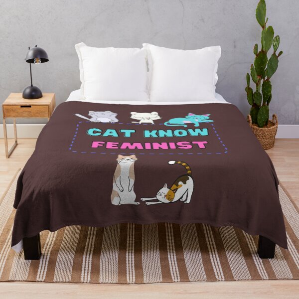 Item preview, Cat know feminist Cartoon designed and sold by DivineLiveShop.