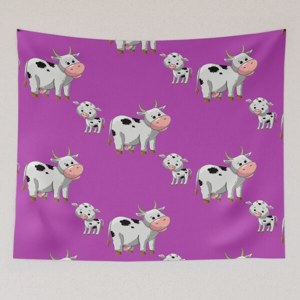 Item preview, Cartoon Dairy Cow And Calf   designed and sold by WoodburyLake.