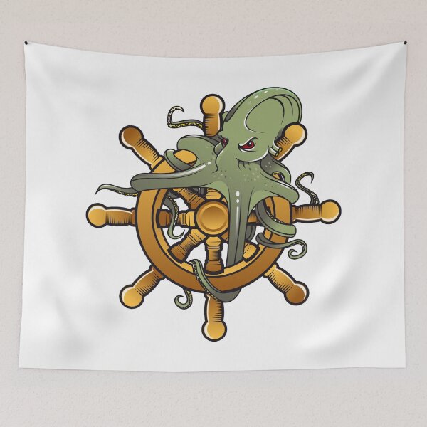 Item preview, Octopus steering ship designed and sold by treasure-crafts.
