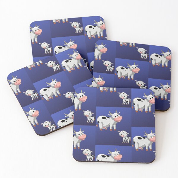 Item preview, Cartoon Dairy Cow And Calf   designed and sold by WoodburyLake.