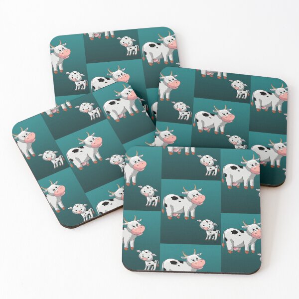 Item preview, Cartoon Dairy Cow And Calf   designed and sold by WoodburyLake.