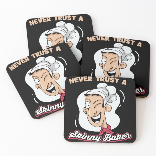 Item preview, Never Trust A Skinny Baker Design for baker designed and sold by tbauernhoferbiz.