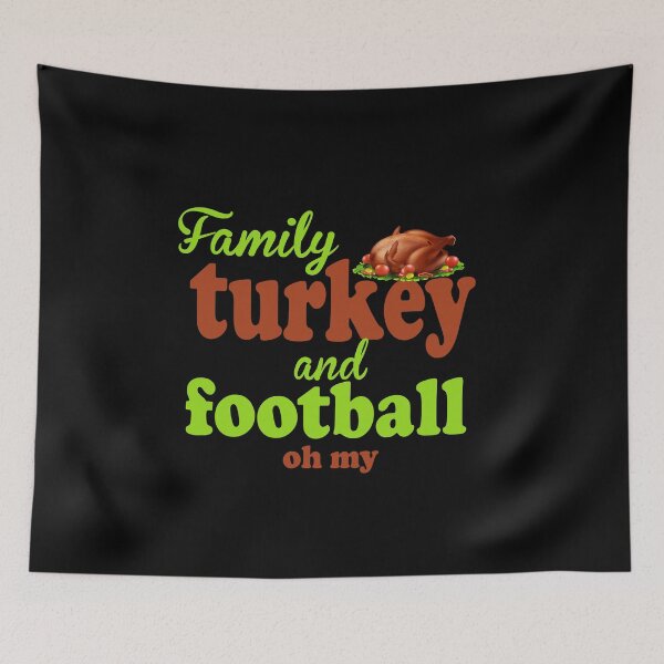Item preview, Fuuny Thanksgiving Family, turkey, and football — oh my!, gift idea for happy Thanksgiving designed and sold by Mac Store.