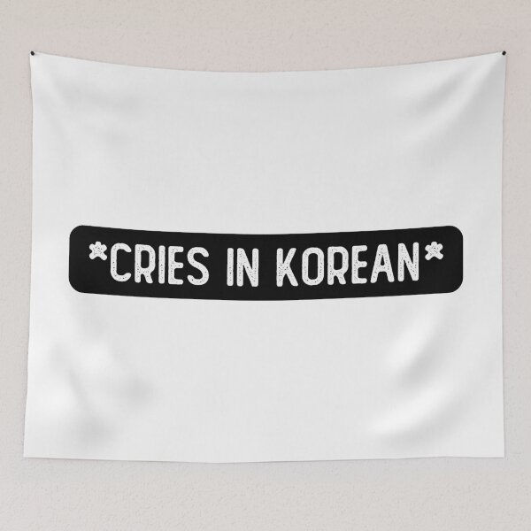 Item preview, Cries In Korean Movie Subtitles Meme designed and sold by Sour Soul.