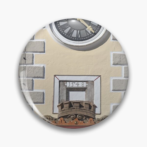 Item preview, Church tower with clock detail in Mödling Lower Austria designed and sold by goceris.