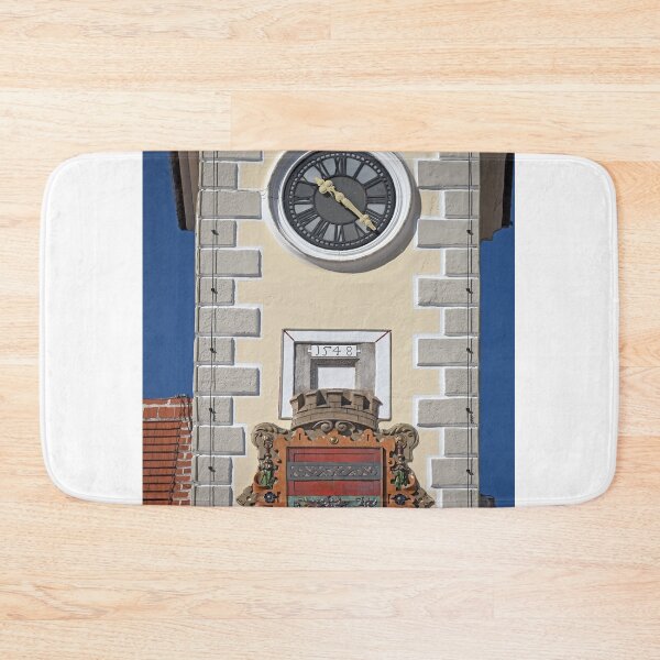 Item preview, Church tower with clock detail in Mödling Lower Austria designed and sold by goceris.