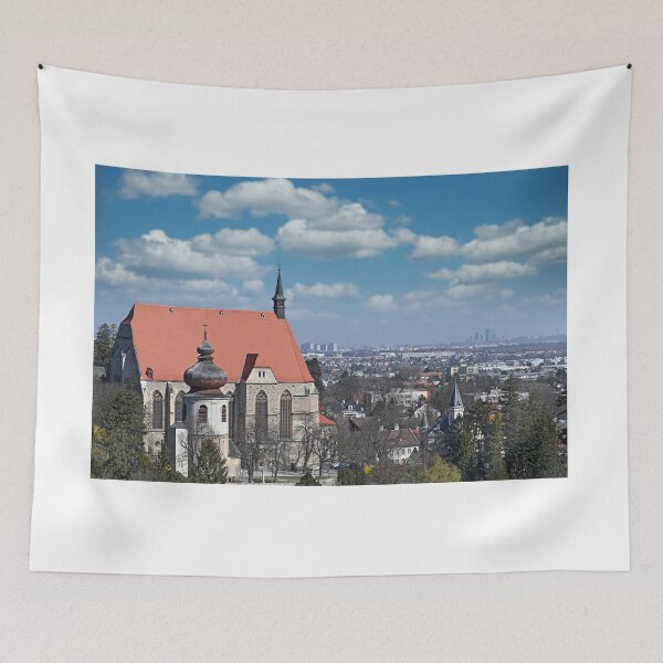 Item preview, Mödling city in Lower Austria and Vienna in the distance cityscape designed and sold by goceris.
