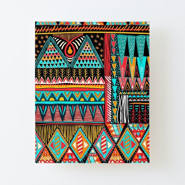 Ethnic Ornaments Canvas Mounted Print