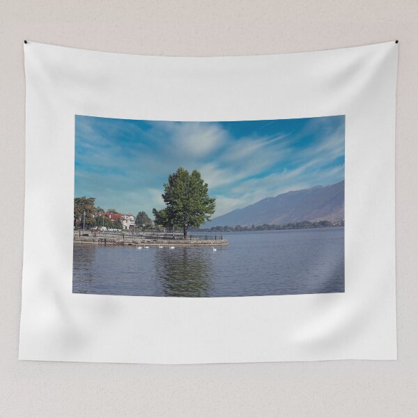 Item preview, Pamvotis lake in Ioannina landscape Greece designed and sold by goceris.