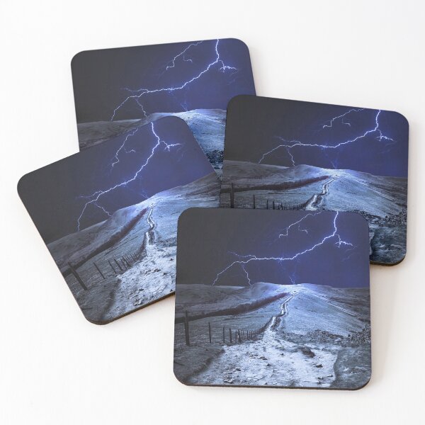 Item preview, Lightning  Strike Over Mam Tor designed and sold by Alisonchambers2.