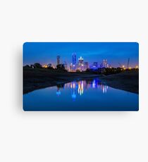 Dallas "Police Tribute" Skyline 2016 Canvas Print
