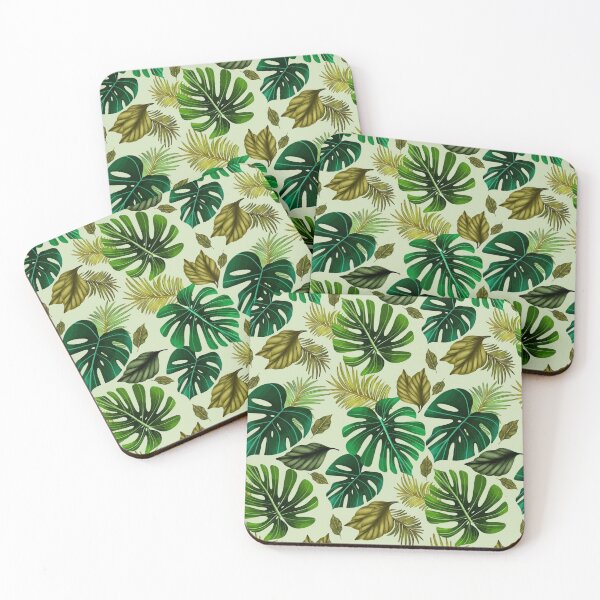 Item preview, Green and yellow leaves pattern designed and sold by JHiba.