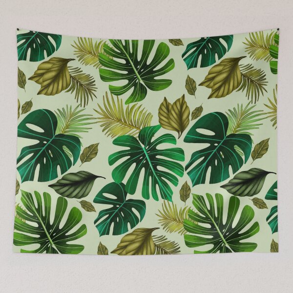 Item preview, Green and yellow leaves pattern designed and sold by JHiba.