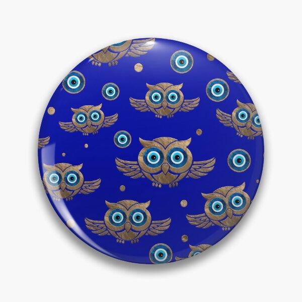 Item preview, Cute Owl Evil Eye Pattern designed and sold by k9printart.