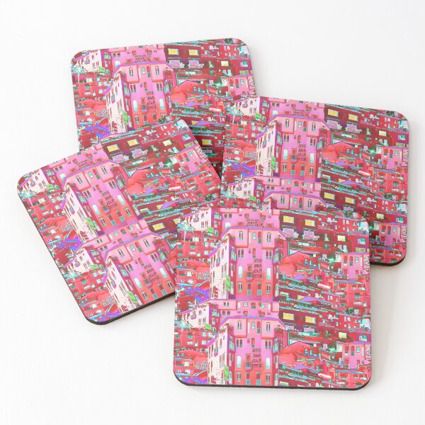 Item preview, красный неоновый город designed and sold by Maria Mihailova.