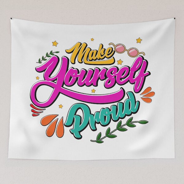 Item preview, Make Yourself Proud, Modern Typography  designed and sold by graphic-genie.