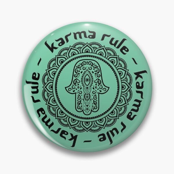 Item preview, Karma Rule - Hamsa Good Luck and Fertility - Mint Green designed and sold by NoMatterLab.