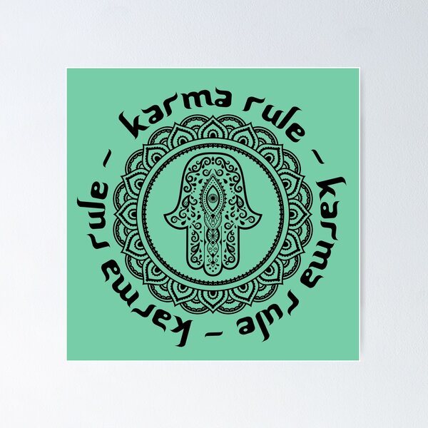 Item preview, Karma Rule - Hamsa Good Luck and Fertility - Mint Green designed and sold by NoMatterLab.