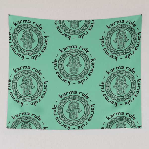 Item preview, Karma Rule - Hamsa Good Luck and Fertility - Mint Green designed and sold by NoMatterLab.