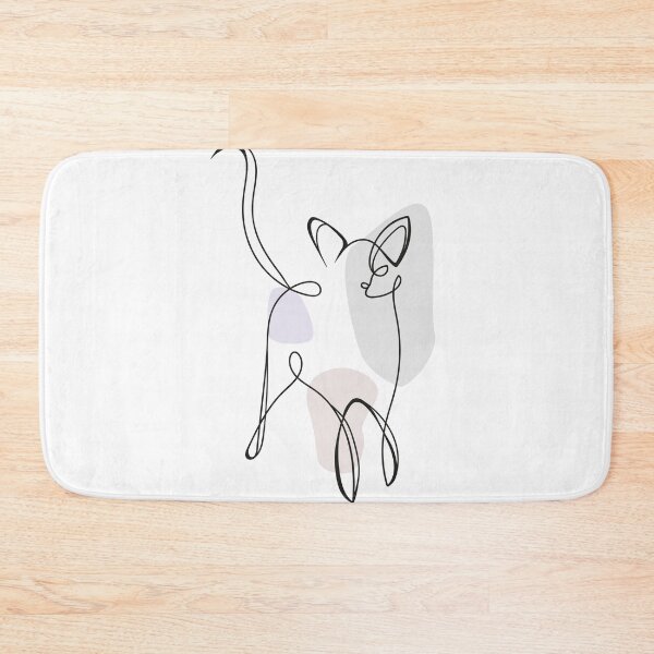 Item preview, OneLine cat designed and sold by OneLine24.