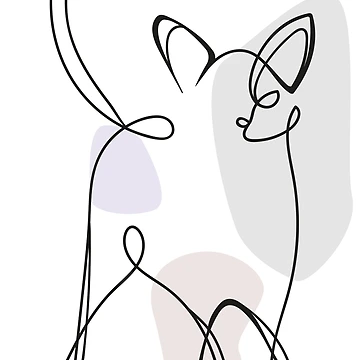 Artwork thumbnail, OneLine cat by OneLine24