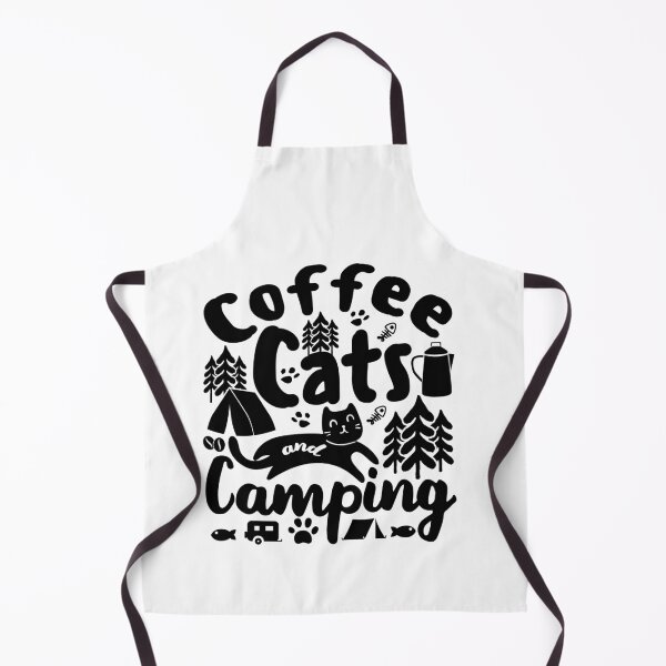 Item preview, Coffee Cats And Camping | Happiness Is A Day Spent Outdoors With My Cat designed and sold by GravitiTees.