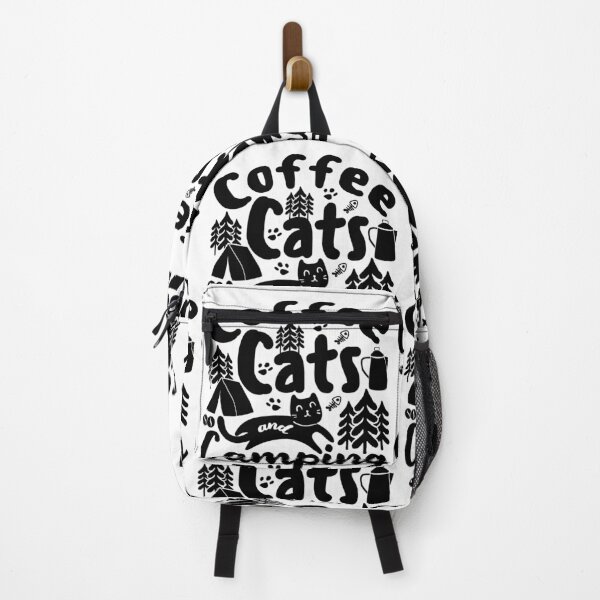 Item preview, Coffee Cats And Camping | Happiness Is A Day Spent Outdoors With My Cat designed and sold by GravitiTees.