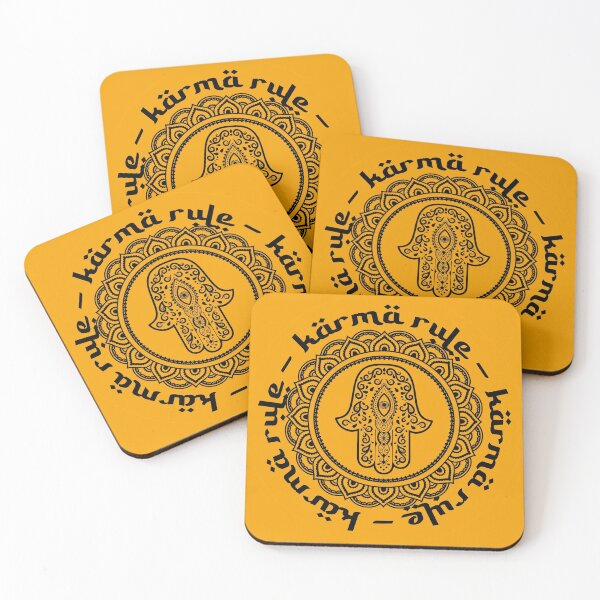 Artikelvorschau, Karma-Regel - Hamsa Viel Glück und Fruchtbarkeit - Orange entworfen und verkauft von NoMatterLab.