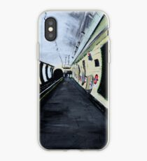 London Underground Wood Green Piccadilly Line Tube Station Acrylic Painting iPhone Case