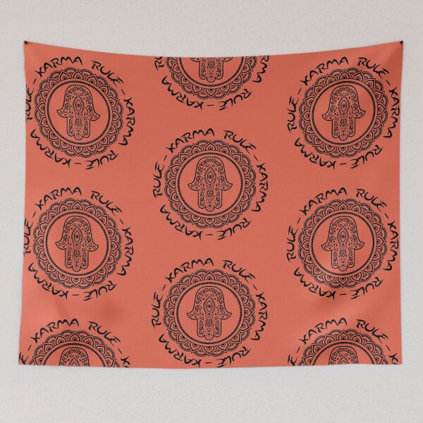Item preview, Karma Rule - Hamsa Good Luck and Fertility - Red designed and sold by NoMatterLab.