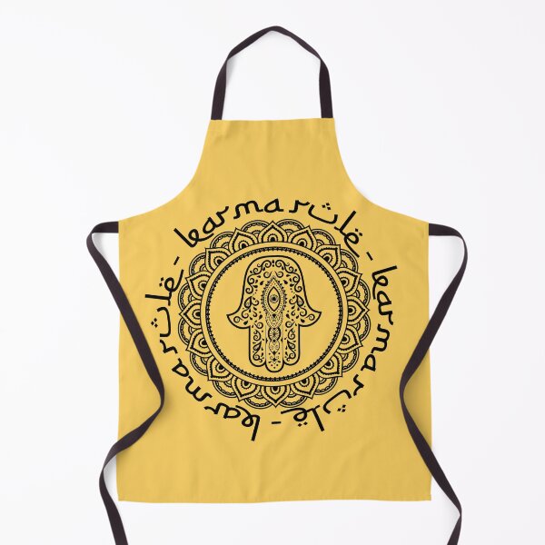 Item preview, Karma Rule - Hamsa Good Luck and Fertility - Yellow designed and sold by NoMatterLab.