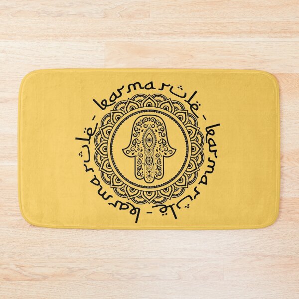 Item preview, Karma Rule - Hamsa Good Luck and Fertility - Yellow designed and sold by NoMatterLab.