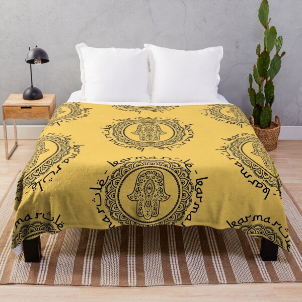 Item preview, Karma Rule - Hamsa Good Luck and Fertility - Yellow designed and sold by NoMatterLab.