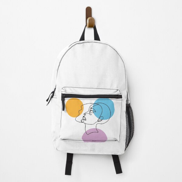 Item preview, one line art or minimalistic art side profile with colors  designed and sold by Miya-mirai.