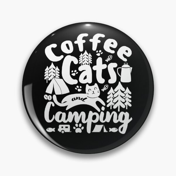 Item preview, Coffee Cats And Camping | Caffeine My Cat And The Mountains designed and sold by GravitiTees.