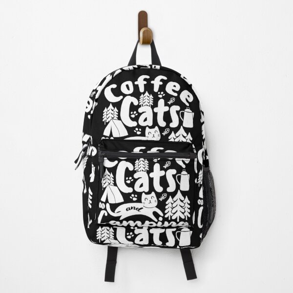 Item preview, Coffee Cats And Camping | Caffeine My Cat And The Mountains designed and sold by GravitiTees.