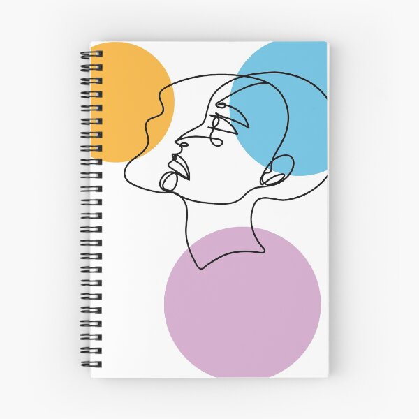 Item preview, one line art or minimalistic art side profile with colors  designed and sold by Miya-mirai.