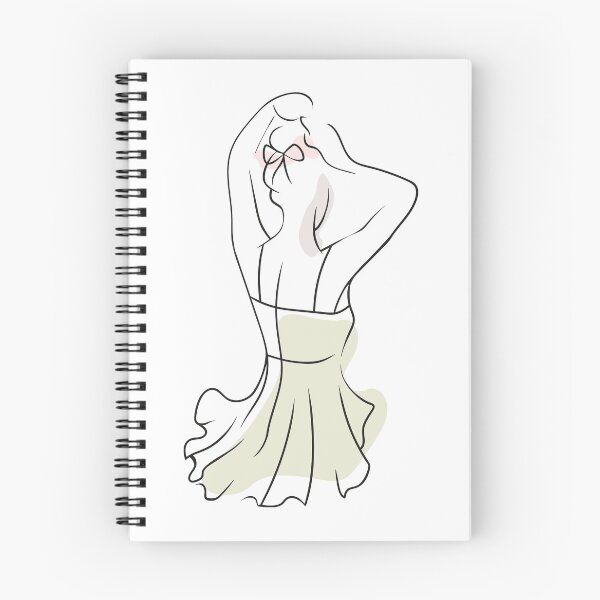 Item preview, OneLine Lady en verde designed and sold by OneLine24.