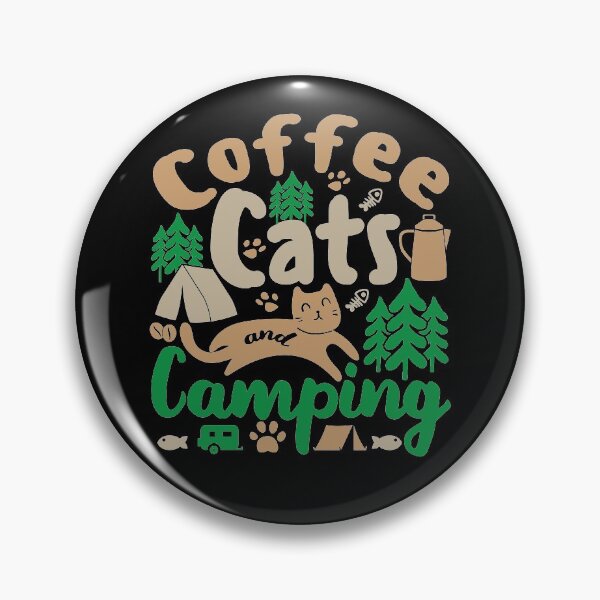 Item preview, Coffee Cats And Camping | Caffeine My Cat And Campgrounds designed and sold by GravitiTees.