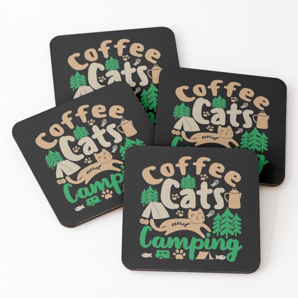 Item preview, Coffee Cats And Camping | Caffeine My Cat And Campgrounds designed and sold by GravitiTees.
