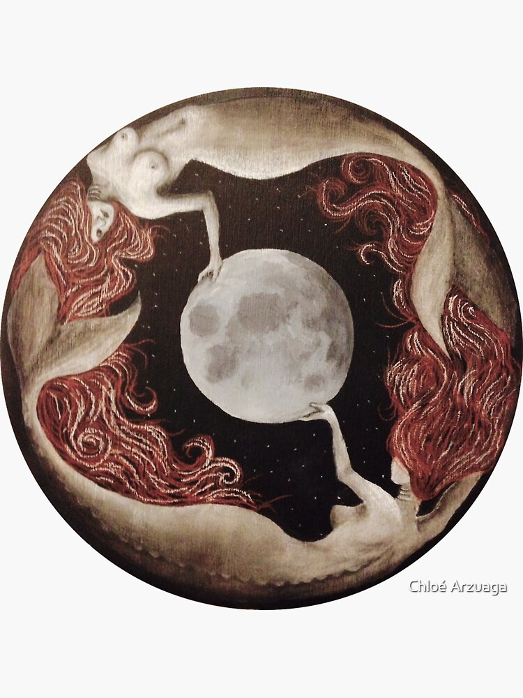 Mermaids & the Moon by littlegirlbluue
