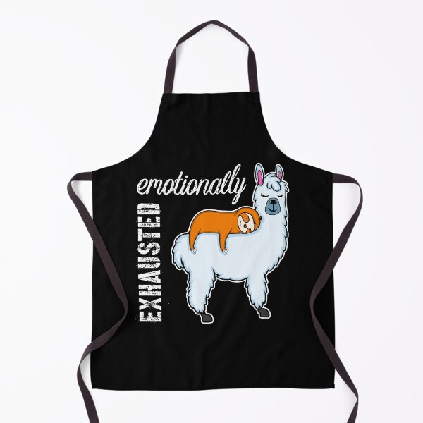 Item preview, Emotionally Exhausted - Tired - Worn Out - Sloth resting on Llama designed and sold by CreatedForYou.