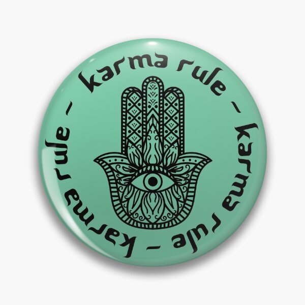 Item preview, Karma Rule - Hamsa Protection Symbol - Mint Green designed and sold by NoMatterLab.