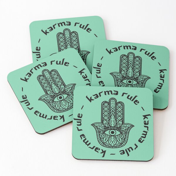 Item preview, Karma Rule - Hamsa Protection Symbol - Mint Green designed and sold by NoMatterLab.