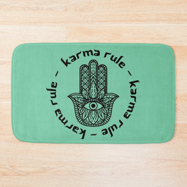 Item preview, Karma Rule - Hamsa Protection Symbol - Mint Green designed and sold by NoMatterLab.