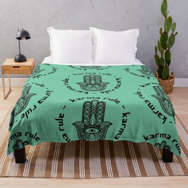 Item preview, Karma Rule - Hamsa Protection Symbol - Mint Green designed and sold by NoMatterLab.