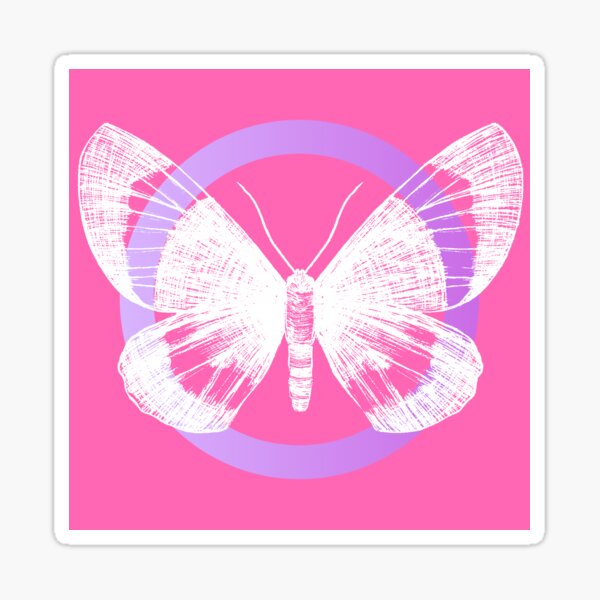 Item preview, Colour Fusion Butterfly "White Purple Pink" designed and sold by ProfusionPro.